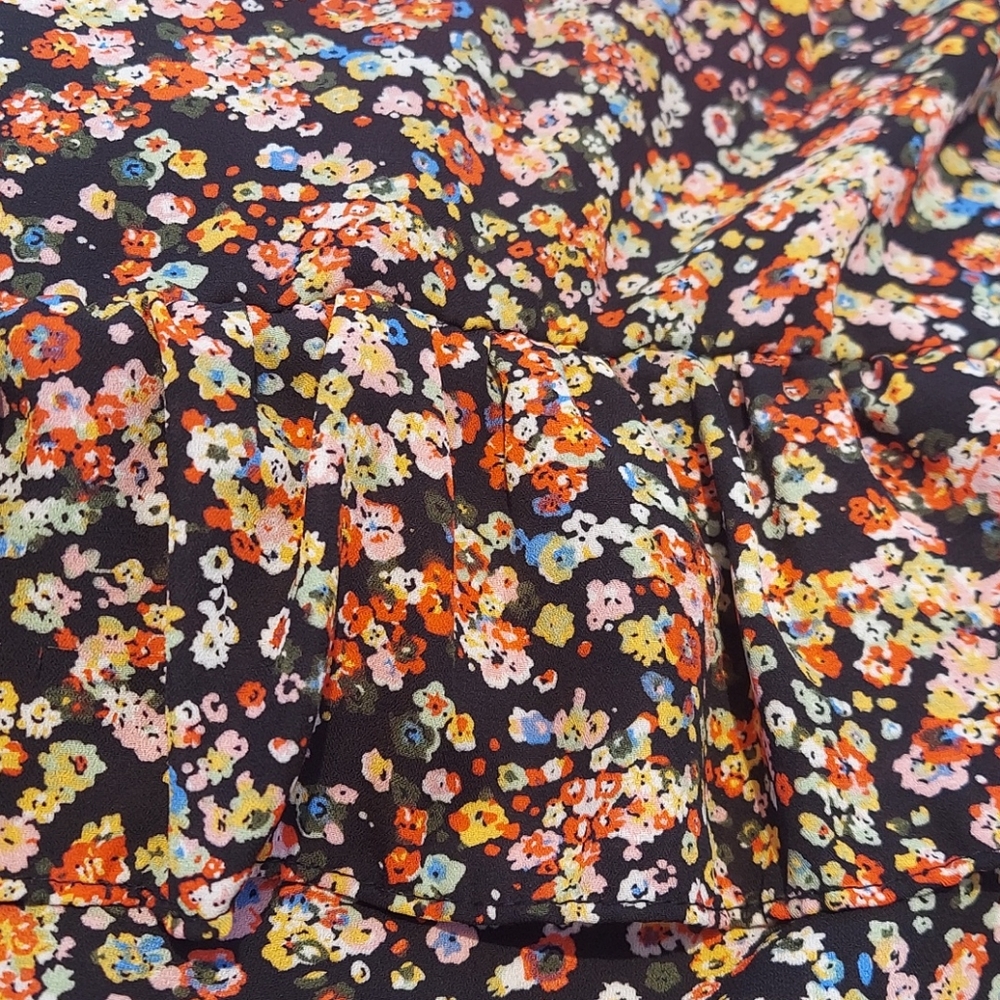ALISON ANDREWS Micro Floral Ruffle Dress - Picture 4 of 6